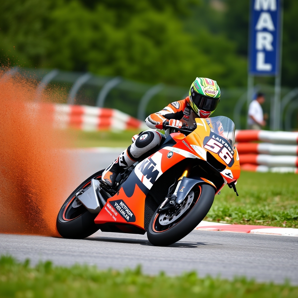 découvrez comment enea bastianini, pilote ktm/ab., a échappé de justesse au désastre lors du motogp en hongrie, évoquant