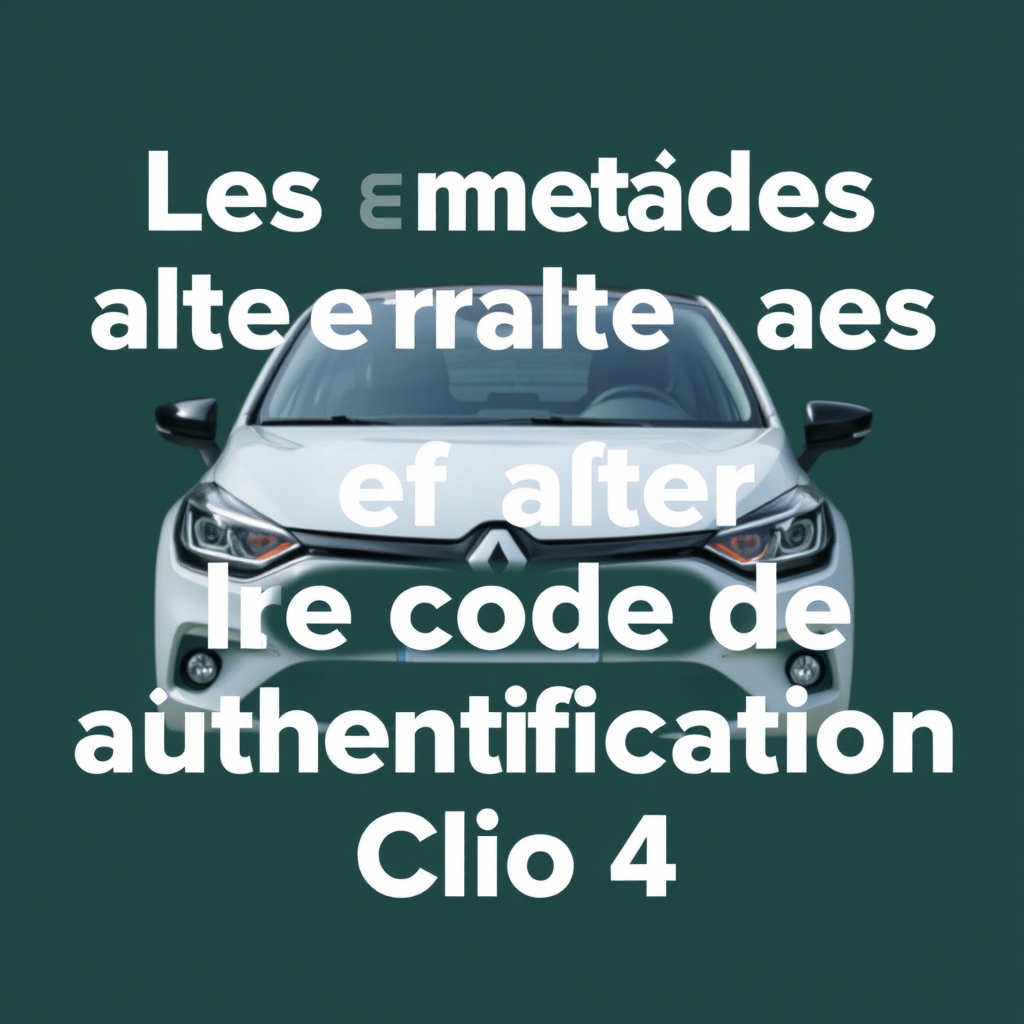 Où trouver mon code dauthentification Clio 4 ?